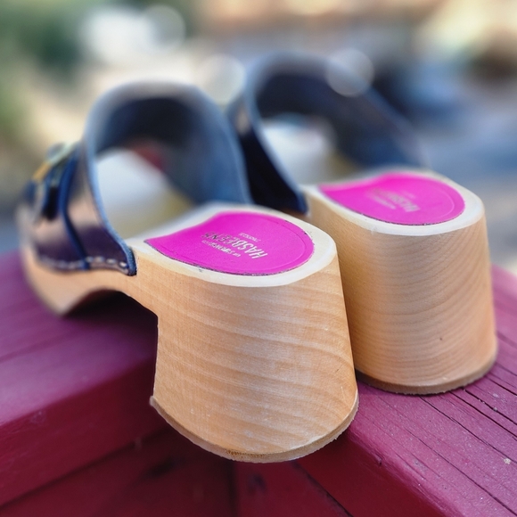 Swedish Hasbeens preppy slip clogs size 36 - Picture 3 of 9